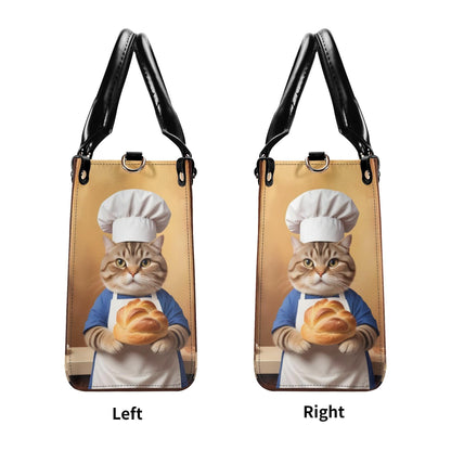 Baker Cat Bag Cute Crossbody Bag Unique Purse Cute Purse, Luxury Bag Vegan Leather Bags Printed Designer Bag