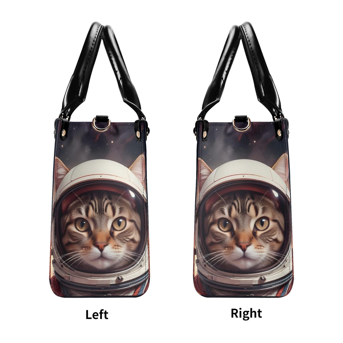 Astronaut Cat Bag Cute Crossbody Bag Unique Purse Cute Purse, Luxury Bag Vegan Leather Bags Printed Designer Bag