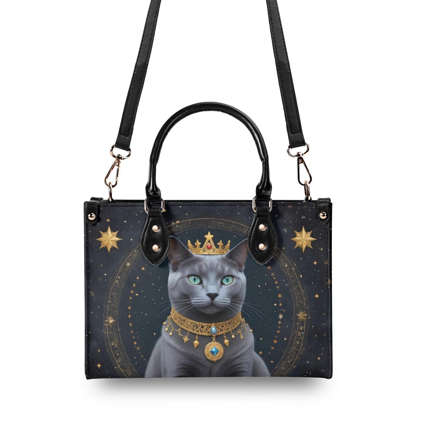 Astrological Noble Cat Bag Cute Crossbody Bag Unique Purse Cute Purse, Luxury Bag Vegan Leather Bags Printed Designer Bag