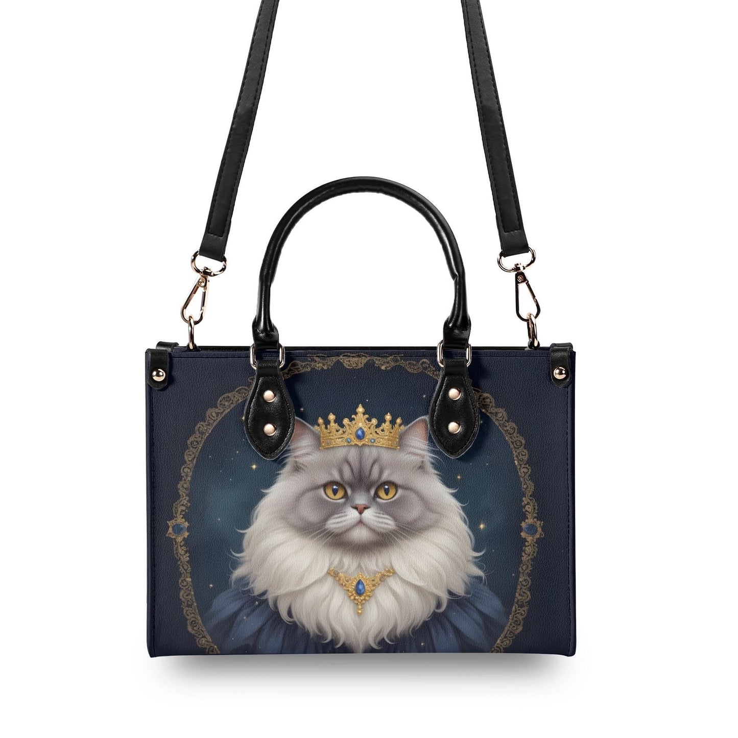 Celestial Duchess Cat Bag Cute Crossbody Bag Unique Purse Cute Purse, Luxury Bag Vegan Leather Bags Printed Designer Bag