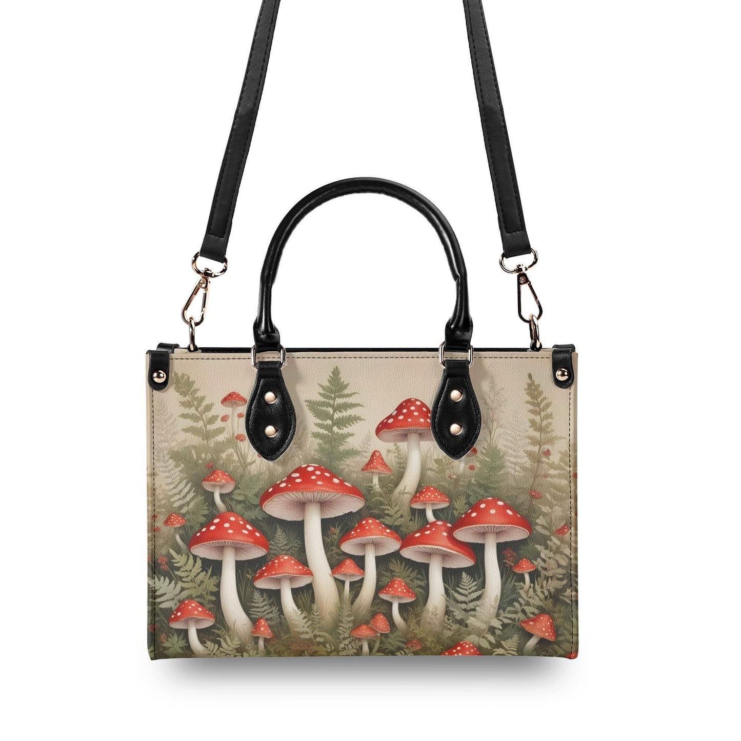 Mushroom Cluster Bag Cute Crossbody Bag Unique Purse Cute Purse, Luxury Bag Vegan Leather Bags Printed Designer Bag