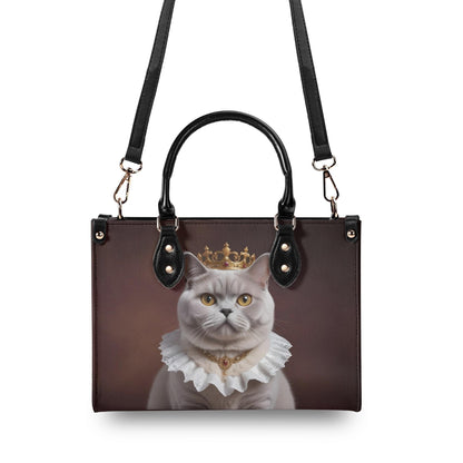 British Shorthair Cat Crossbody Bag - Vegan Leather Designer Purse, Unique Gift for Cat Lovers
