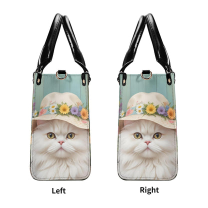 Gardener Cat Bag Cute Crossbody Bag Unique Purse Cute Purse, Luxury Bag Vegan Leather Bags Printed Designer Bag