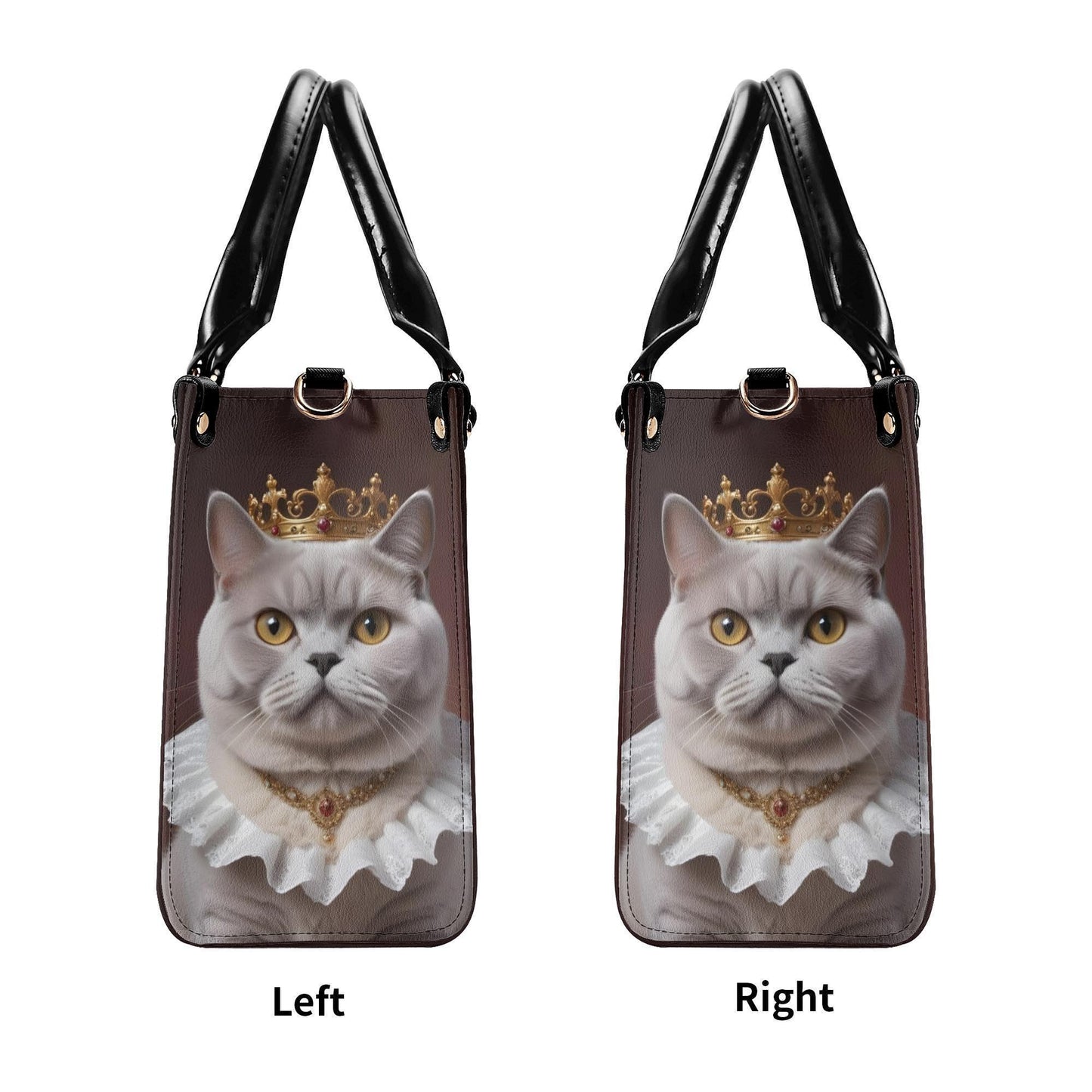 British Shorthair Cat Crossbody Bag - Vegan Leather Designer Purse, Unique Gift for Cat Lovers
