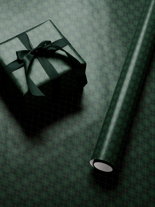 Green Argyle Wrapping Paper Birthday Gift Wrapping Paper Golf Gift Wrap Christmas Wrapping Paper Green Plaid Gift Wrap for Him Gift Brother