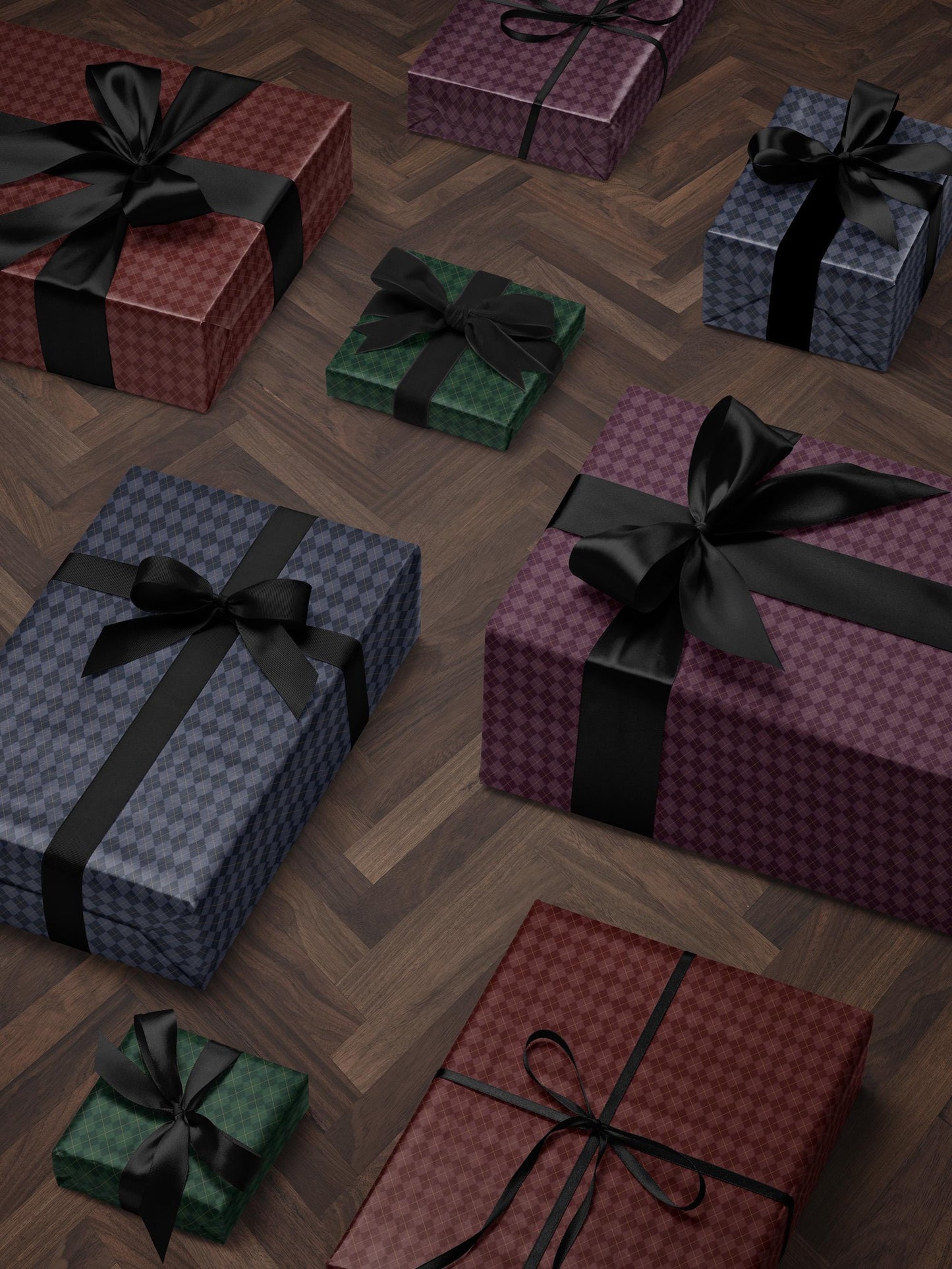 Green Argyle Wrapping Paper Birthday Gift Wrapping Paper Golf Gift Wrap Christmas Wrapping Paper Green Plaid Gift Wrap for Him Gift Brother