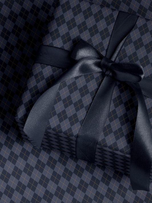 Blue Argyle Gift Wrap Paper Blue Plaid Wrapping Paper Pattern Father Day Gift Wrap for Boy Birthday Gift Wrap Traditional Gift Wrap Blue