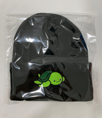 Embroidered Green TURTLE Beanie, Cute Gift for Animal Lover, Kid-Friendly Winter Wear, Present for Reptile Enthusiast, Ocean Sea Creature