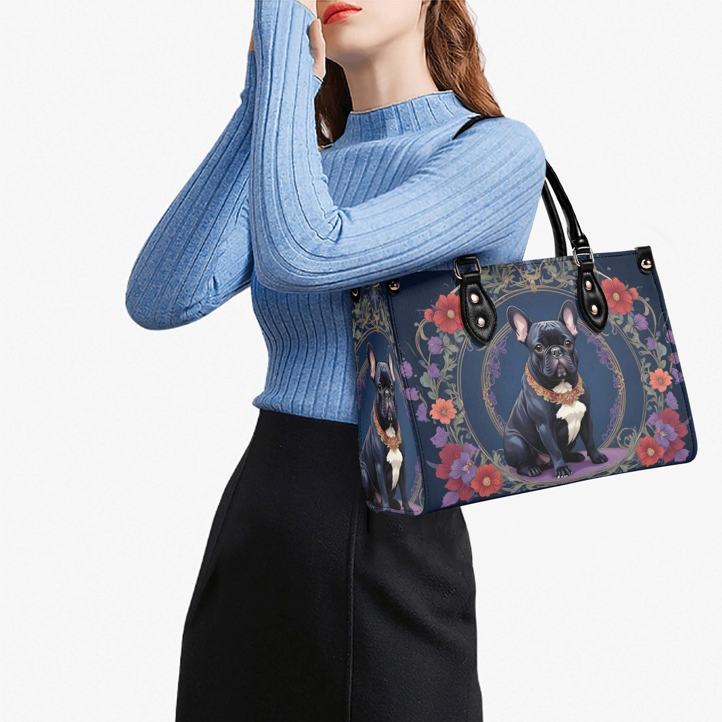 Regal French Bulldog Bag Cute Crossbody Bag Unique Purse Cute Purse, Luxury Bag Vegan Leather Bags Printed Designer Bag