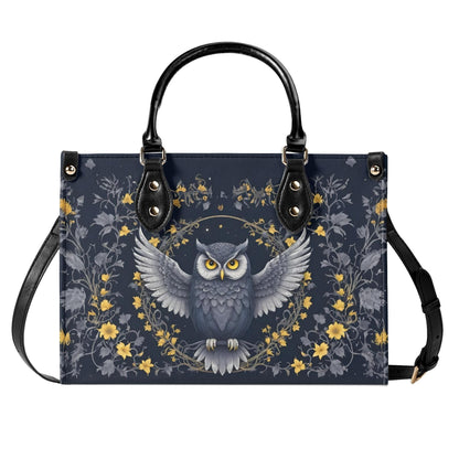 Mystical Owl Crossbody Bag - Nature-Inspired Vegan Leather Purse, Unique Gift for Women
