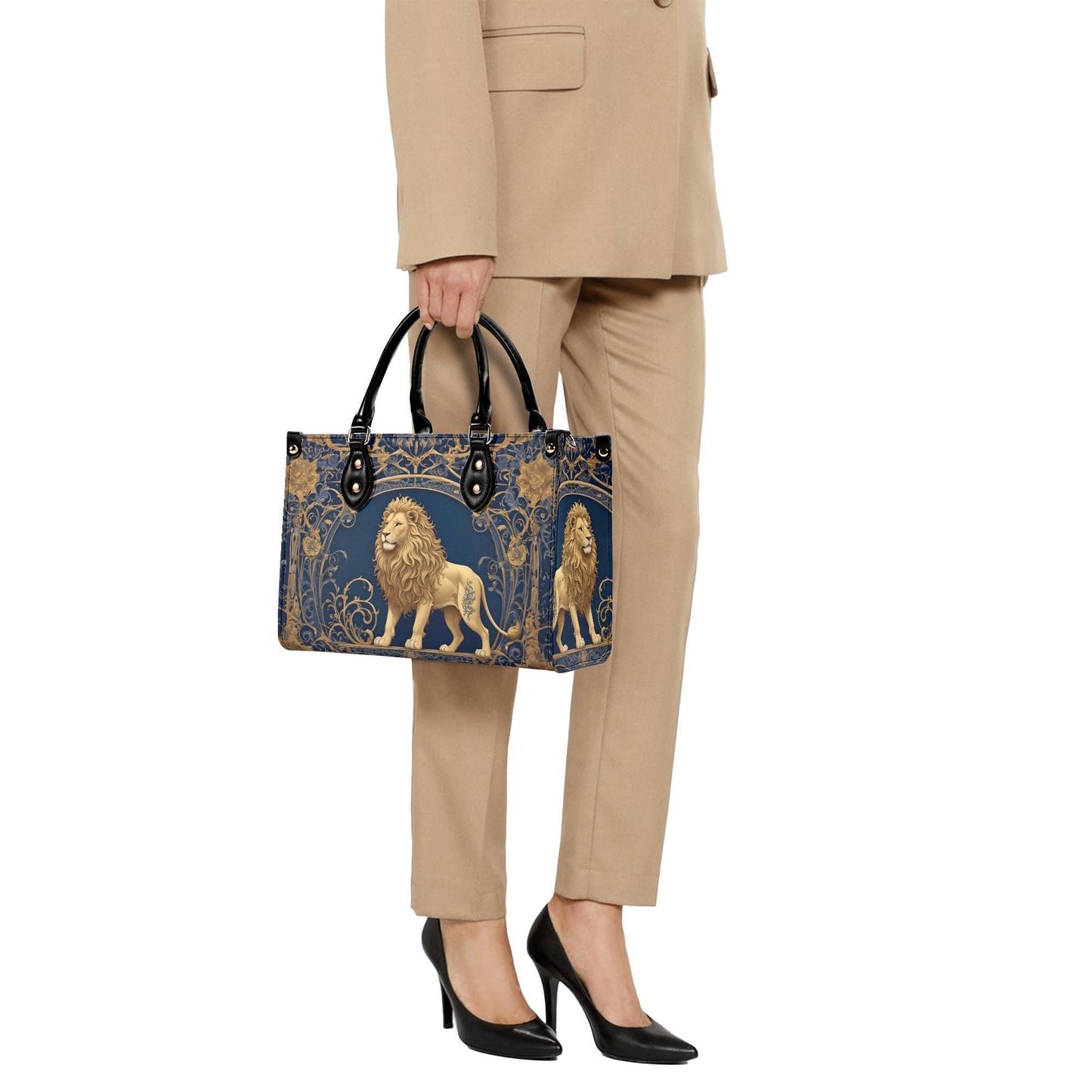 Majestic Lion Bag Cute Crossbody Bag Unique Purse Cute Purse, Luxury Bag Vegan Leather Bags Printed Designer Bag