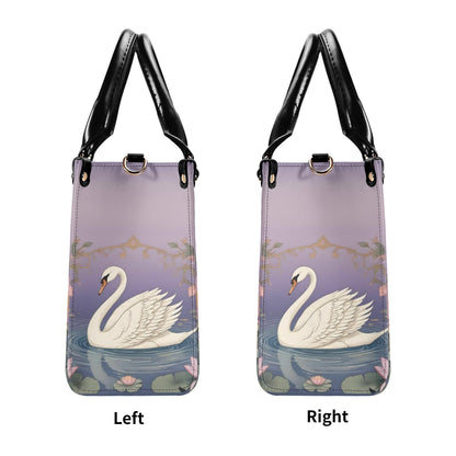 Graceful Swan Bag Cute Crossbody Bag Unique Purse Cute Purse, Luxury Bag Vegan Leather Bags Printed Designer Bag
