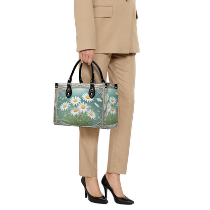Field of Daisies Crossbody Bag - Nature-Inspired Vegan Leather Purse, Unique Gift for Women