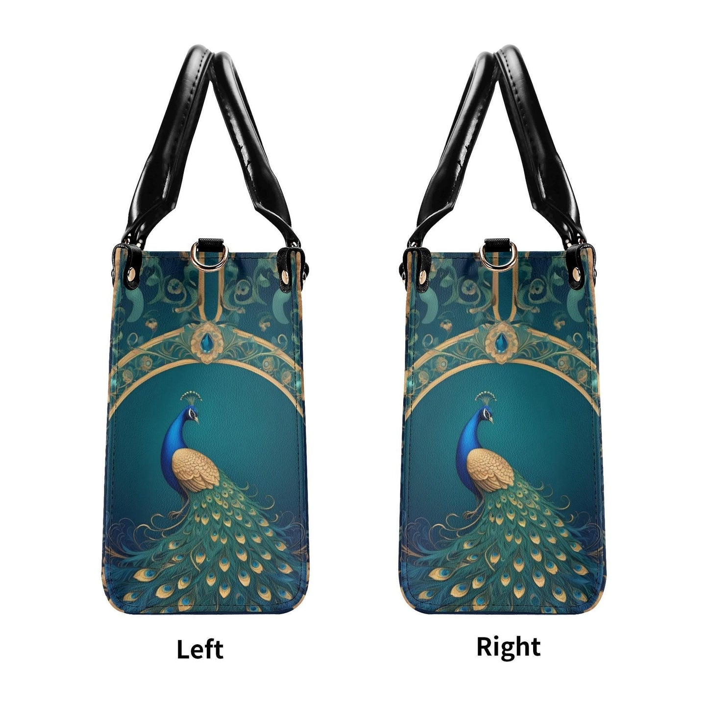Royal Peacock Bag Cute Crossbody Bag Unique Purse Cute Purse, Luxury Bag Vegan Leather Bags Printed Designer Bag