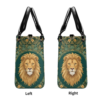 Majestic Lion Crossbody Bag - Nature-Inspired Vegan Leather Designer Purse, Unique Gift for Women