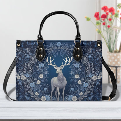 Majestic Deer Crossbody Bag - Nature-Inspired Vegan Leather Designer Purse, Unique Gift for Women