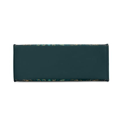 Elegant Peacock Crossbody Bag - Nature-Inspired Vegan Leather Designer Purse, Unique Gift for Women
