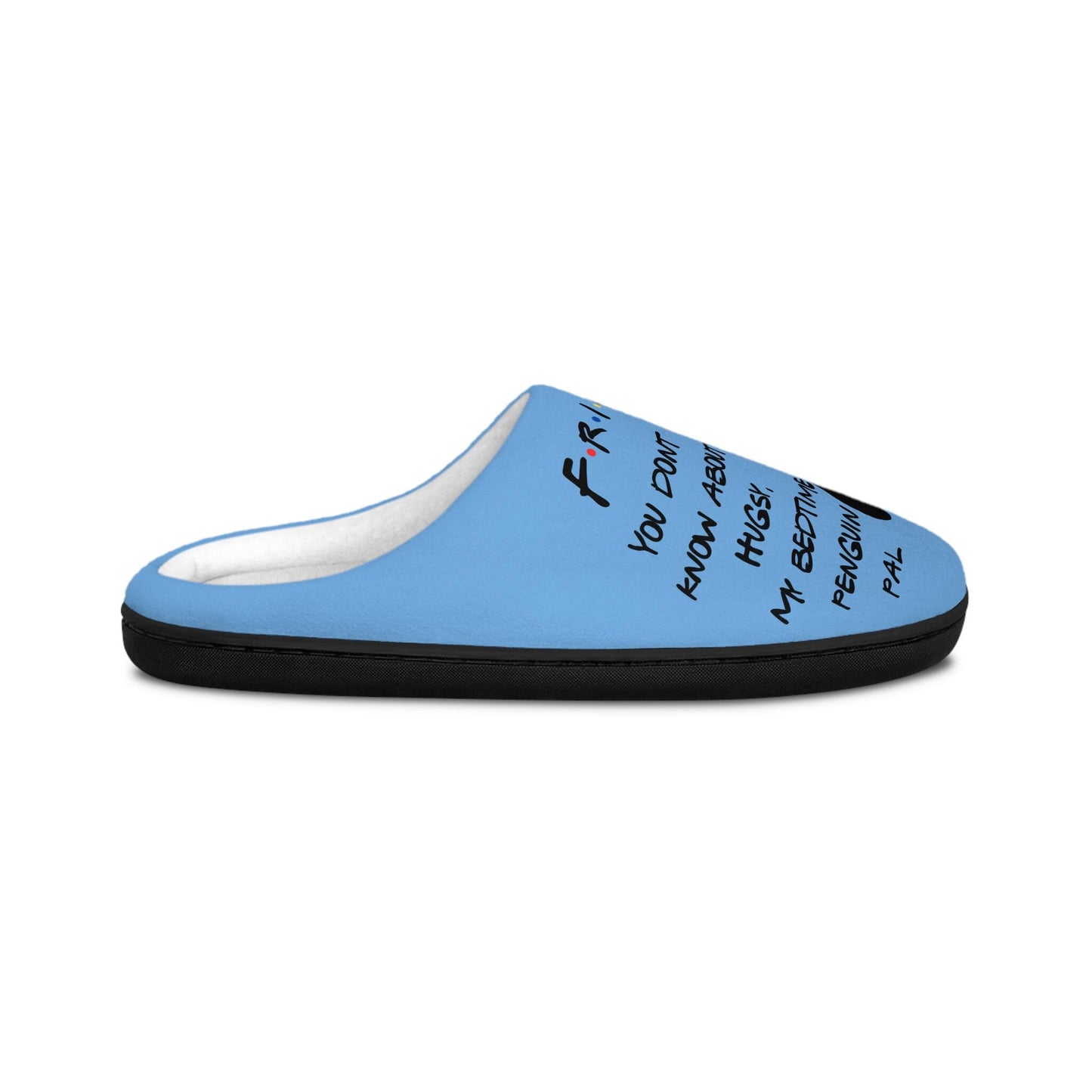 Friends TV Show Slippers, Women's Indoor Slippers, Hugsy slippers, Joey, Bedtime penguin pal, comfy slippers Friends Gift