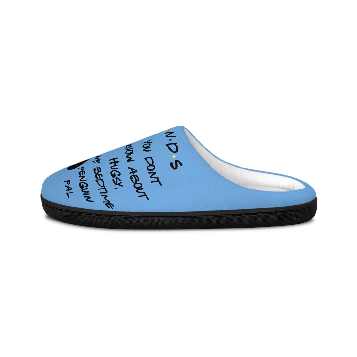 Friends TV Show Slippers, Women's Indoor Slippers, Hugsy slippers, Joey, Bedtime penguin pal, comfy slippers Friends Gift