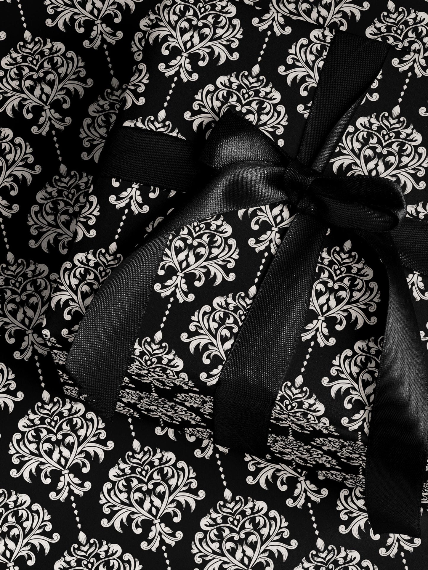 Elegant Damask Wrapping Paper Wedding Gift Wrap Paper Anniversary Gift for Her Holiday Wrapping Paper Romantic Gift Bridal Shower Gift