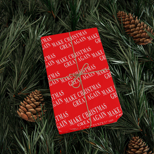 Trump Make Christmas Great Again Wrapping Paper, Trump Christmas Gift Wrap Paper, Republican Wrapping Paper, Trump Santa Wrapping Paper
