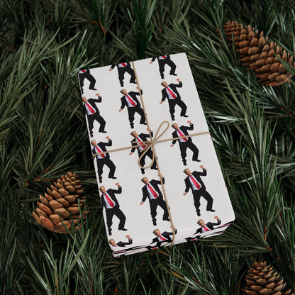 Wrapping Papers, Christmas Gift Wrap, Trump 47 Dancing Republican Gag Gift, Funny Paper, White Elephant Gifts