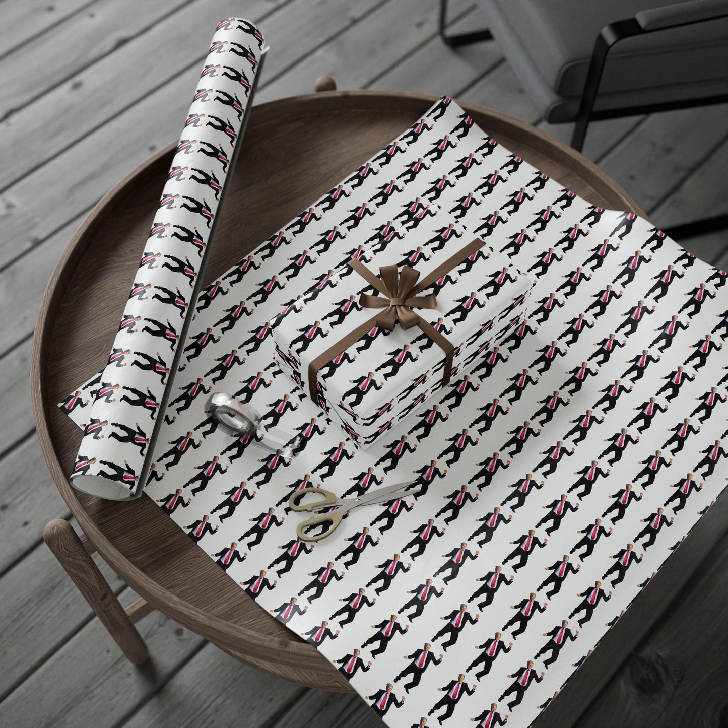 Wrapping Papers, Christmas Gift Wrap, Trump 47 Dancing Republican Gag Gift, Funny Paper, White Elephant Gifts