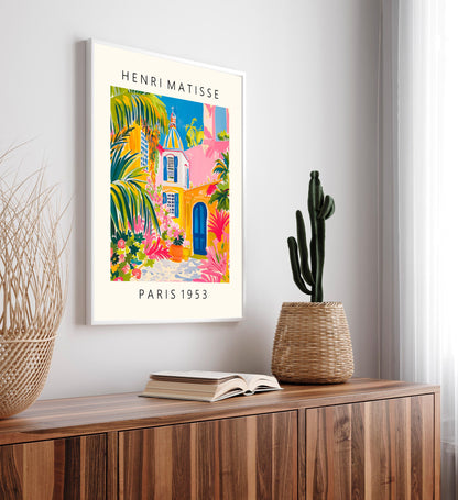 Matisse Inspired Church Art Print: Mid-Century Modern Catholic Poster
