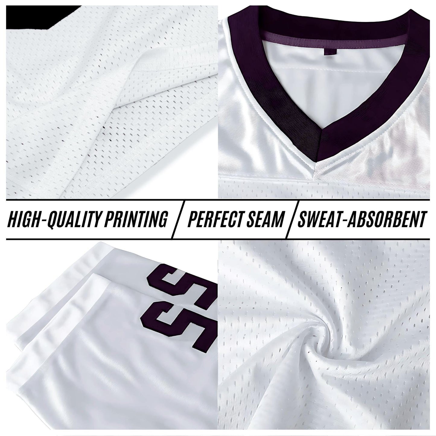 Personalized Name Number Logo Football Jersey Custom Jersey Colors Team Uniform Shirt For Adult Kid, Football Fan Tee Concert outfit