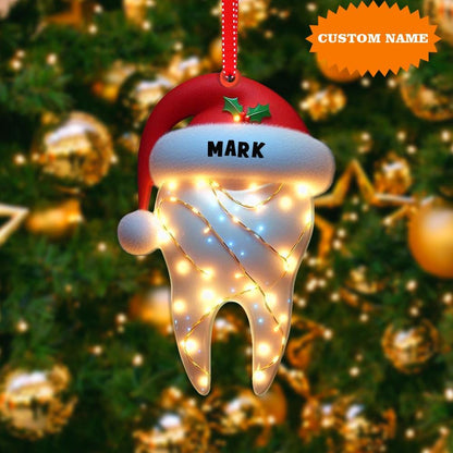 Personalized Teeth Dentist Christmas Ornament, Dentist Christmas Gift, Gift For Teeth Lover, Dental Squad Ornament, Christmas Gift