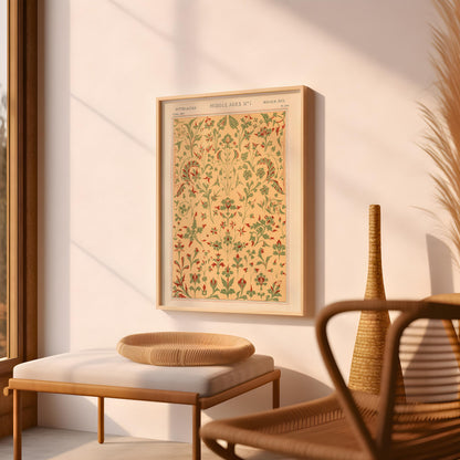 Antique French Botanical Pattern Poster Owen Jones Abstract Wall Art Boho Art Style Print Living Room Wall Art Decor Mid Century Modern Art