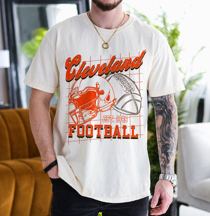 Cleveland Football Shirt For Him, Vintage Cleveland Sweatshirt, Cleveland Football Retro Gift, Cleveland Gift For Her, Cleveland Team