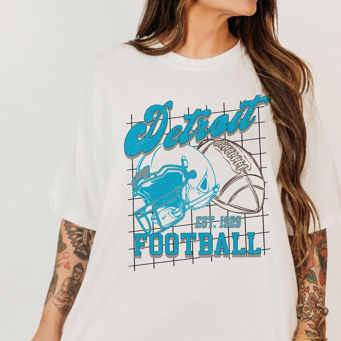 Detroit Football Shirt For Him, Vintage Detroit Sweatshirt, Detroit Football Retro Gift, Detroit Gift For Her, Detroit Football Crewneck