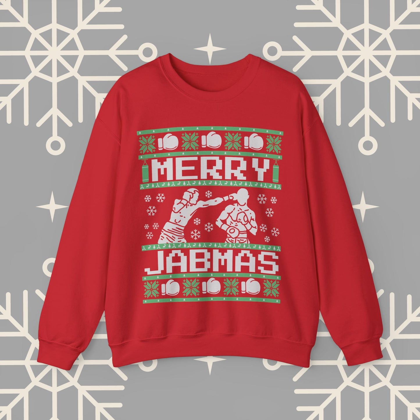 Merry Jabmas Ugly Christmas , Boxing Christmas Sweatshirt, Funny Boxer Shirt, Boxing Gift for Men and Women