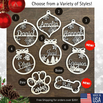 Personalized Christmas Ornament | Custom Name Ornament | Christmas Gift Ornament 2025