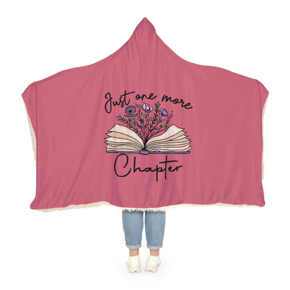 Just One More Chapter Hooded Blanket | Reading Blanket | Wearable Blanket | Hoodie Blanket | Snuggle Blanket | Sherpa Blanket