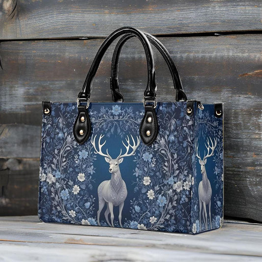 Majestic Deer Crossbody Bag - Nature-Inspired Vegan Leather Designer Purse, Unique Gift for Women