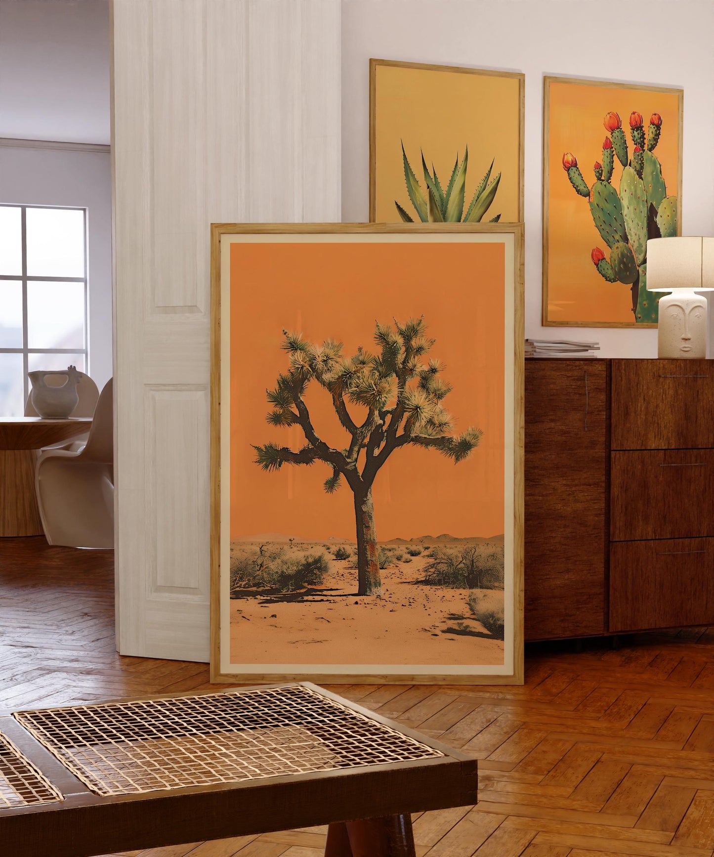 Vintage Joshua Tree Print, The Sonoran Desert Print Retro Outdoors Poster, Arizona Cabin Cottage Wall Art, Botanical Yucca Desert