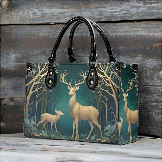 Elegant Deer Bag Cute Crossbody Bag Unique Purse Cute Purse, Luxury Bag Vegan Leather Bags Printed Designer Bag