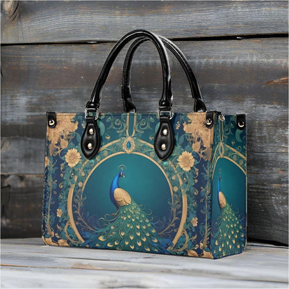 Royal Peacock Bag Cute Crossbody Bag Unique Purse Cute Purse, Luxury Bag Vegan Leather Bags Printed Designer Bag