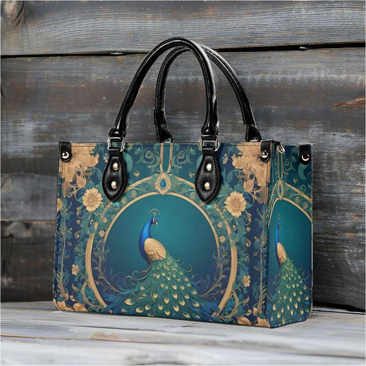 Royal Peacock Bag Cute Crossbody Bag Unique Purse Cute Purse, Luxury Bag Vegan Leather Bags Printed Designer Bag