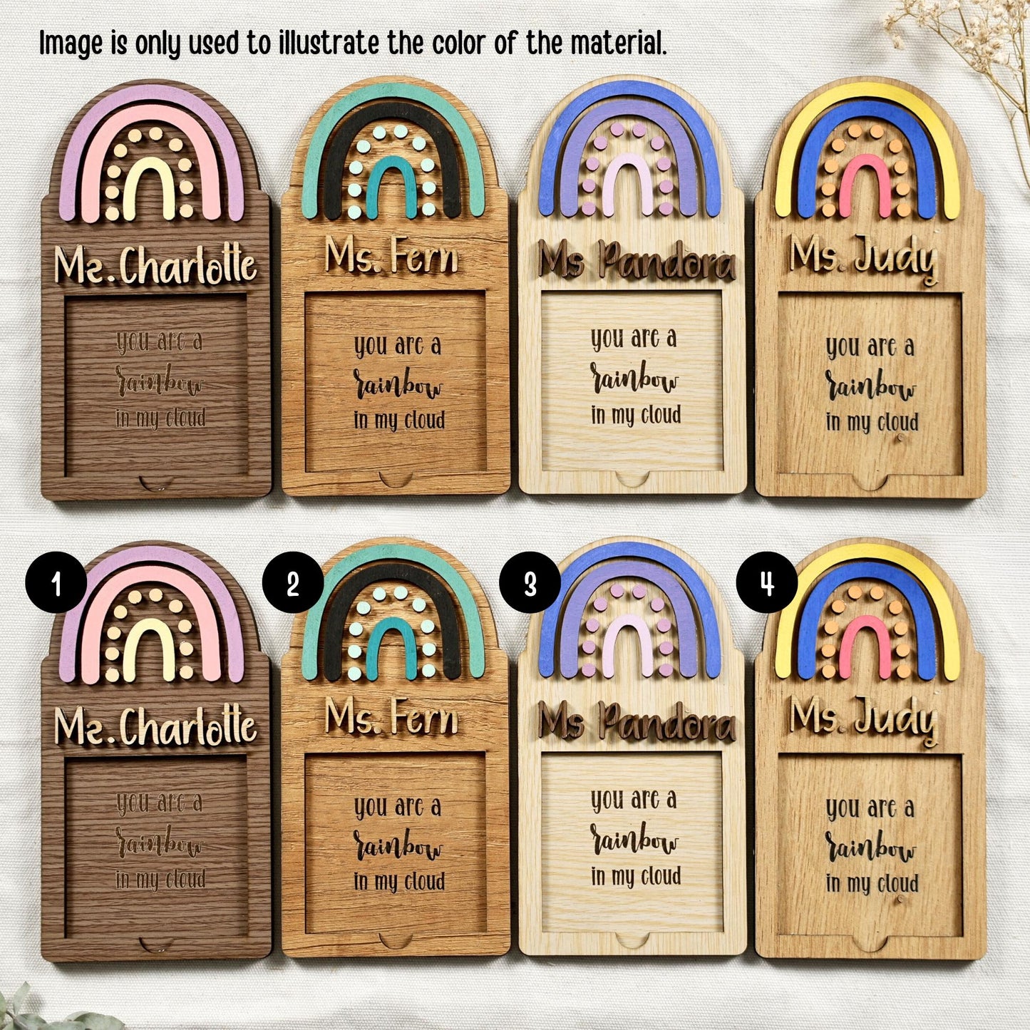 Personalized Plywood Christmas Ornament: Laser Cut Wood Xmas Decor