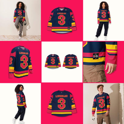 Unisex Racing Inspired Hockey Jersey, Lightweight Racing Fan Apparel