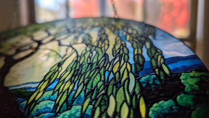 Weeping Willow: Stained Glass Style Window Hanging
