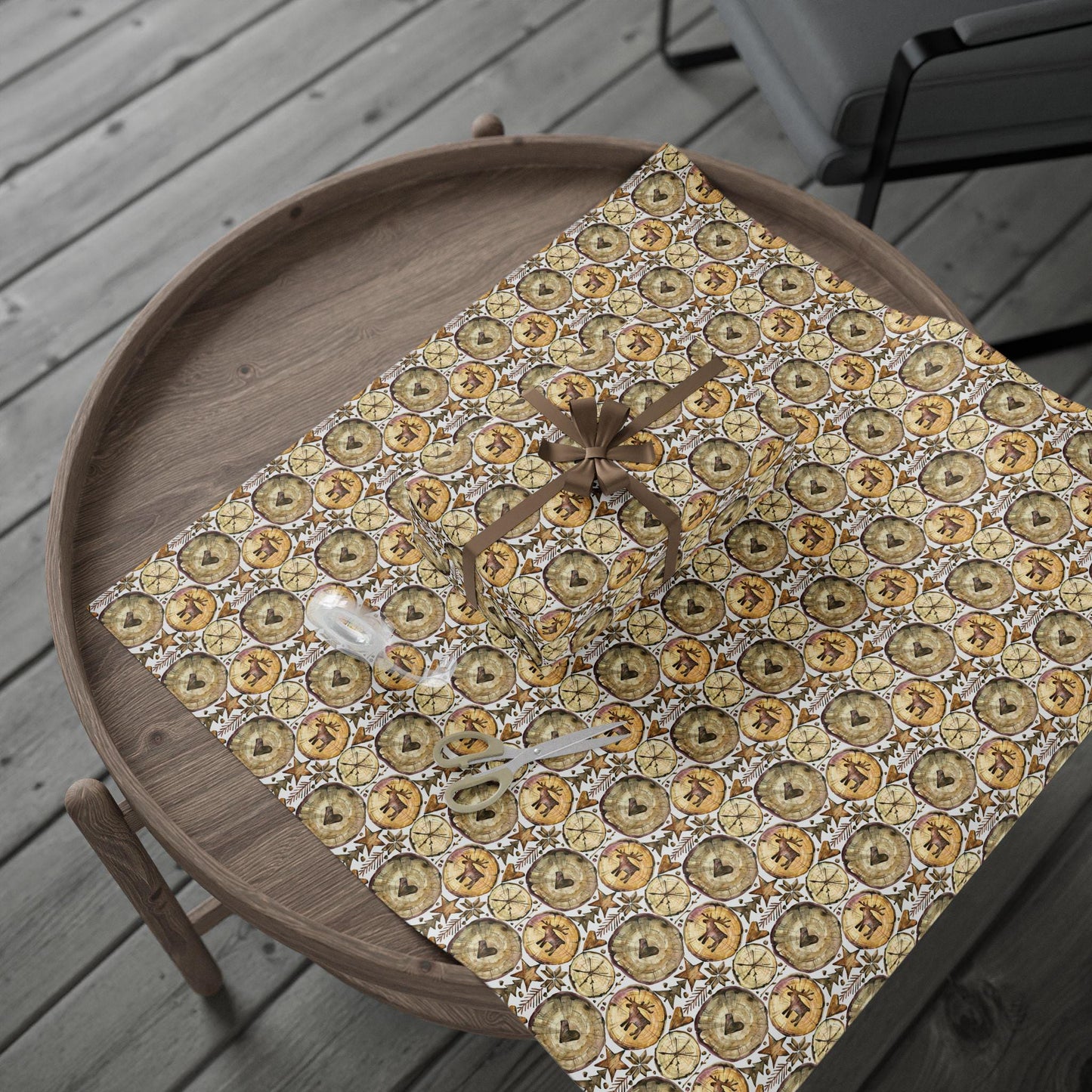 Rustic Wrapping Paper Wood - Boho Wood Mens Gift Wrap Paper - Rustic Christmas