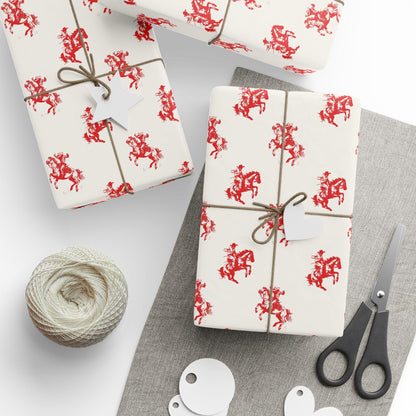 Western Gift Wrap Papers - Cowboy Western Vintage Retro Nostalgic