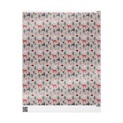 Christmas Pet Gift Wrapping Paper - Custom Dog Gift Wrap - Unique Puppy Gift Idea
