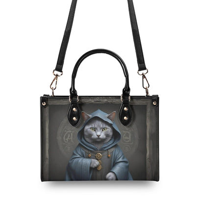 Medieval Alchemist Cat Bag Cute Crossbody Bag Unique Purse Cute Purse, Luxury Bag Vegan Leather Bags Printed Designer Bag
