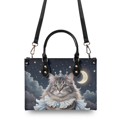 Lunar Princess Cat Bag Cute Crossbody Bag Unique Purse Cute Purse, Luxury Bag Vegan Leather Bags Printed Designer Bag