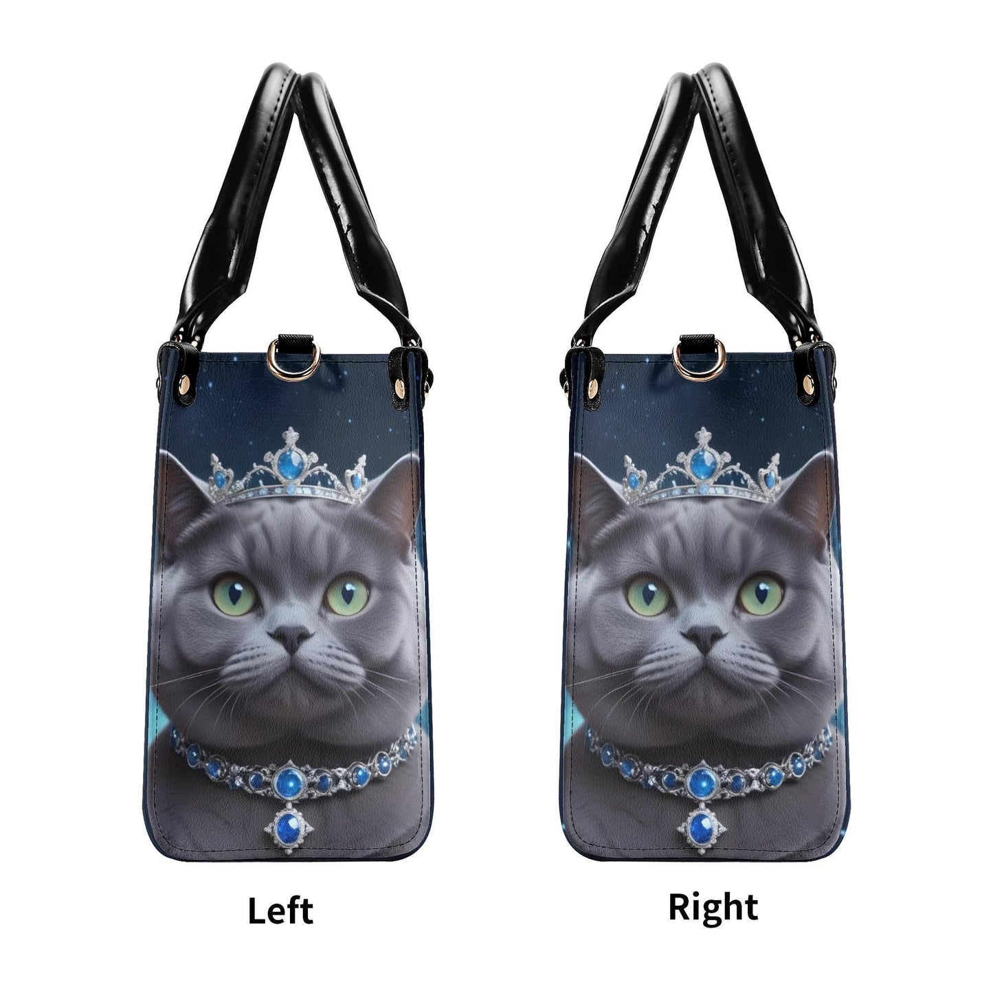 Galactic Countess Cat Bag Cute Crossbody Bag Unique Purse Cute Purse, Luxury Bag Vegan Leather Bags Printed Designer Bag